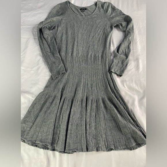 Apt. 9 Dresses & Skirts - Apt. 9 Charcoal Long-Sleeve Sweater Dress